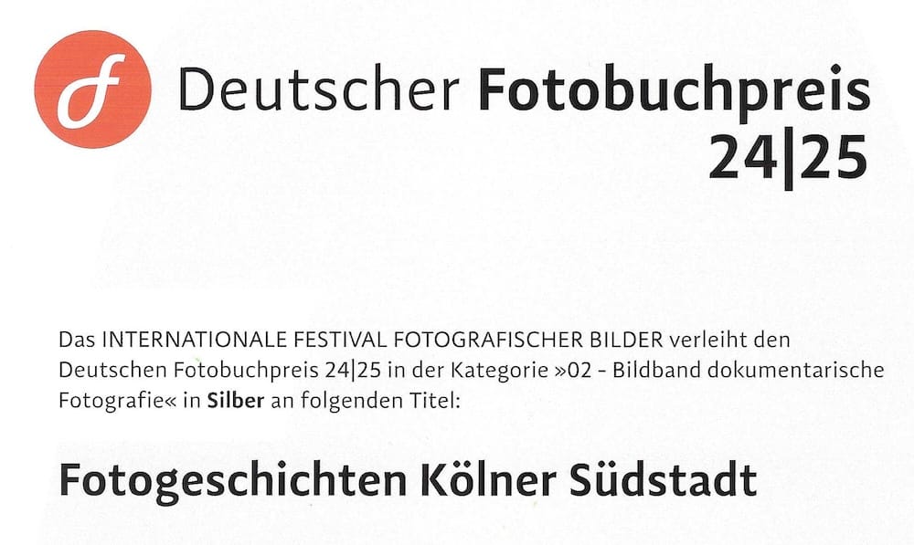 Urkunde Deutscher Fotobuchpreis 2024/25